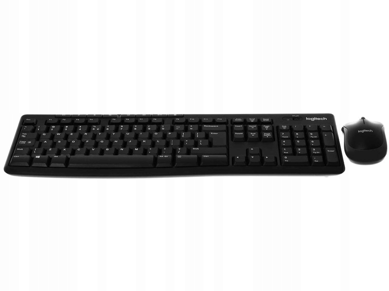 Čierna sada klávesnice a myši Logitech