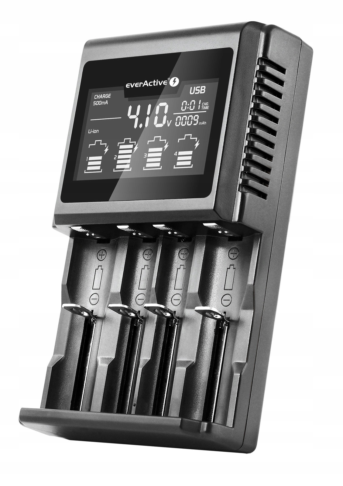 Nabíjačka everActive UC-4000 pre lítium-iónové a nikel-metalhydridové batérie