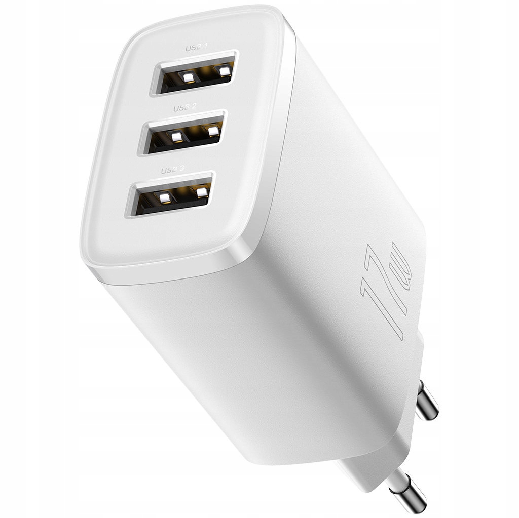 Baseus Compact 3xUSB 17W 3.4A Network Charger