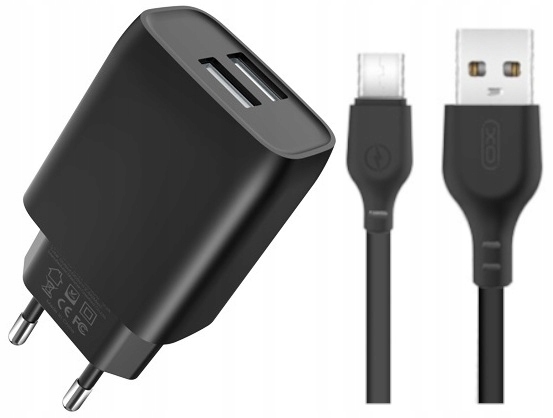 Sieťová nabíjačka 2xusb 2.4a+USB-C kábel