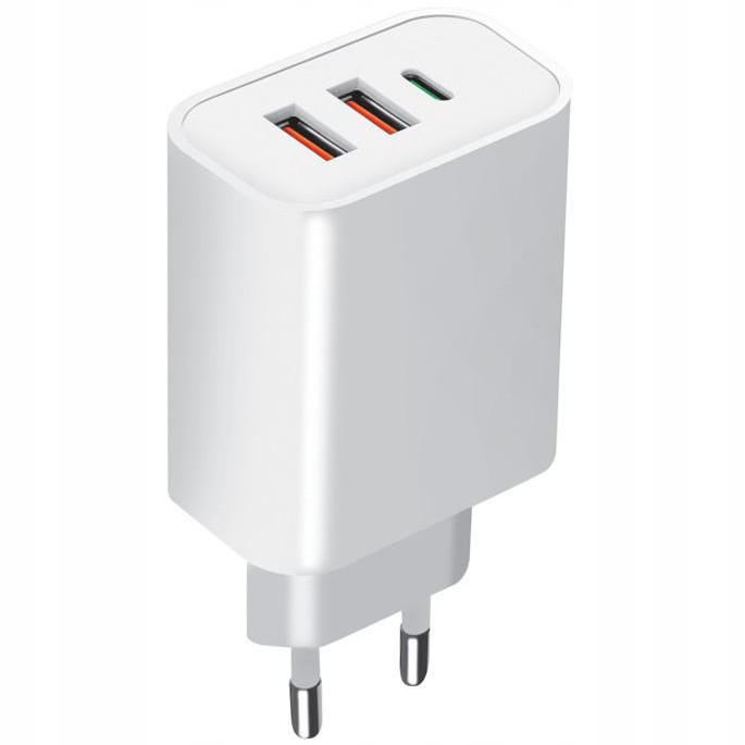 Network Charger 2XUSB +USB-C Fast 47W Power Supply