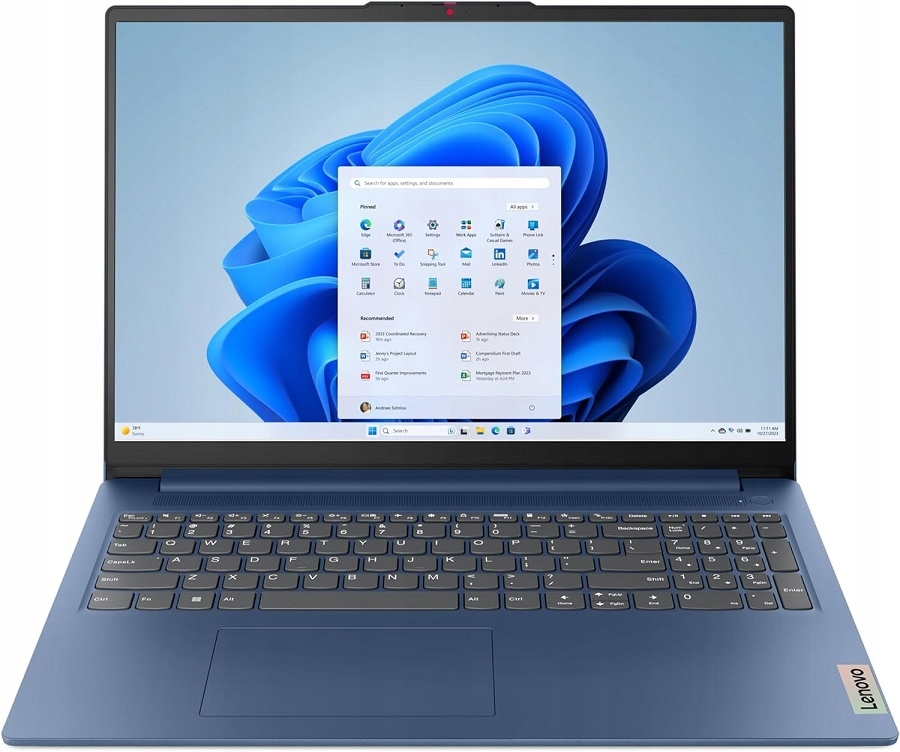 Notebook Lenovo IdeaPad Slim 3 15,6" Intel Core i5 16 GB / 512 GB modrý
