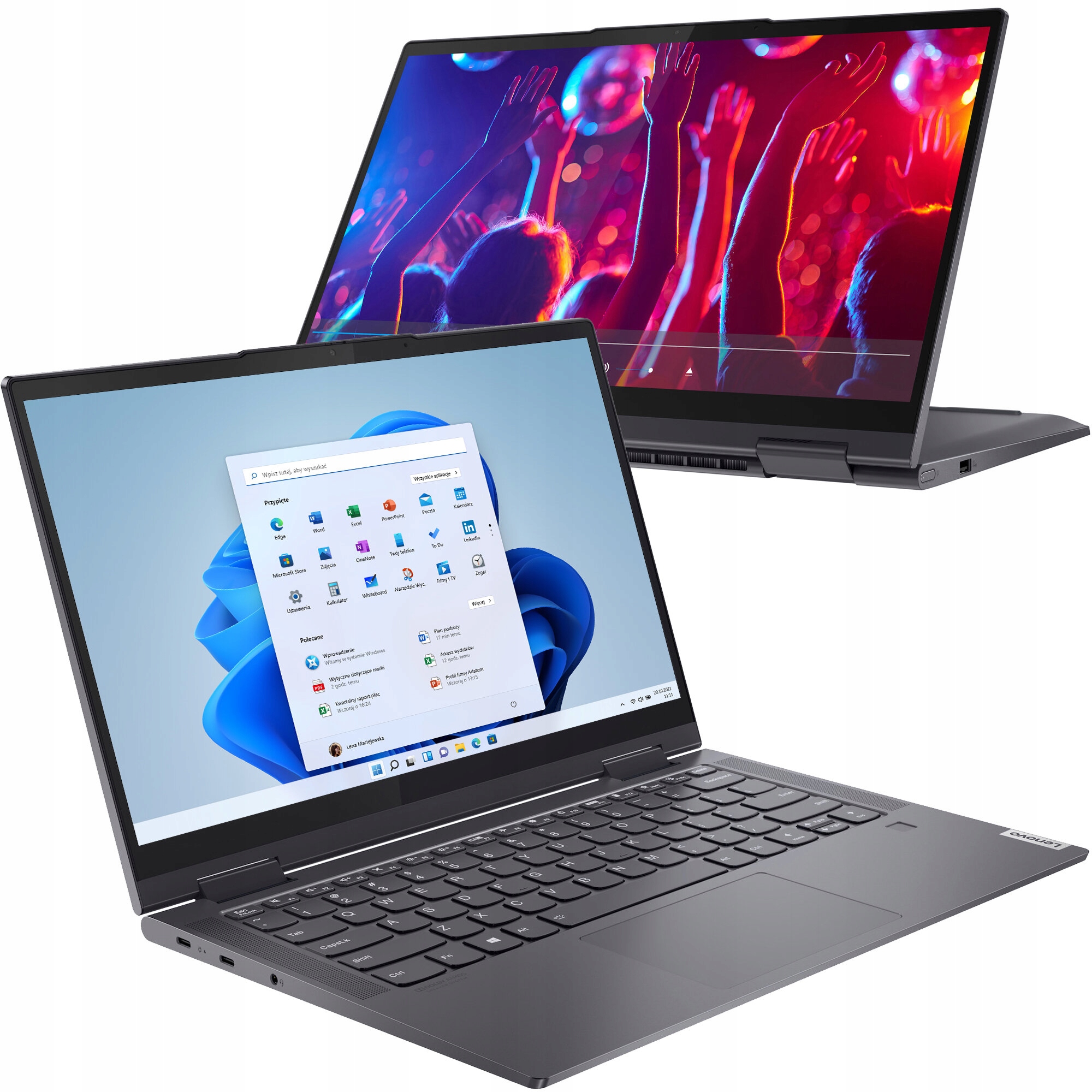 Lenovo Yoga 7 14ACN6 14" notebook AMD Ryzen 7 16 GB / 1000 GB šedá
