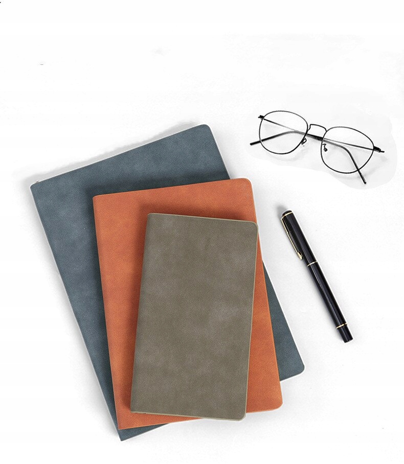 Kožená A5 Business Notebook retro mäkká koža