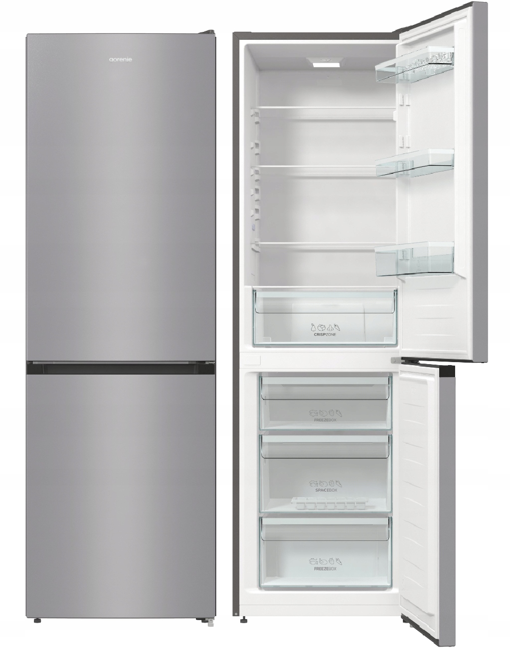 Gorenje RK6191ES4 INOX chladnička 60cm 38dB 314L
