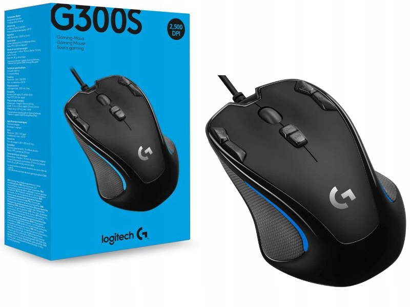 Káblová myš Logitech G300s s optickým snímačom