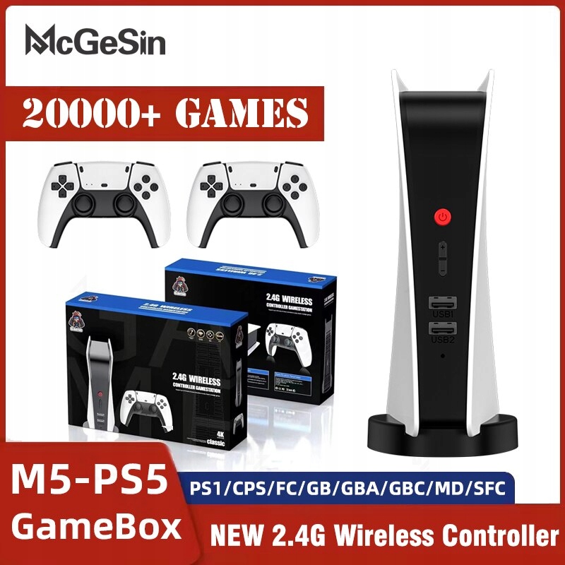 M5-PS5 videohry konzoly 4K Retro Gamebox 20000+