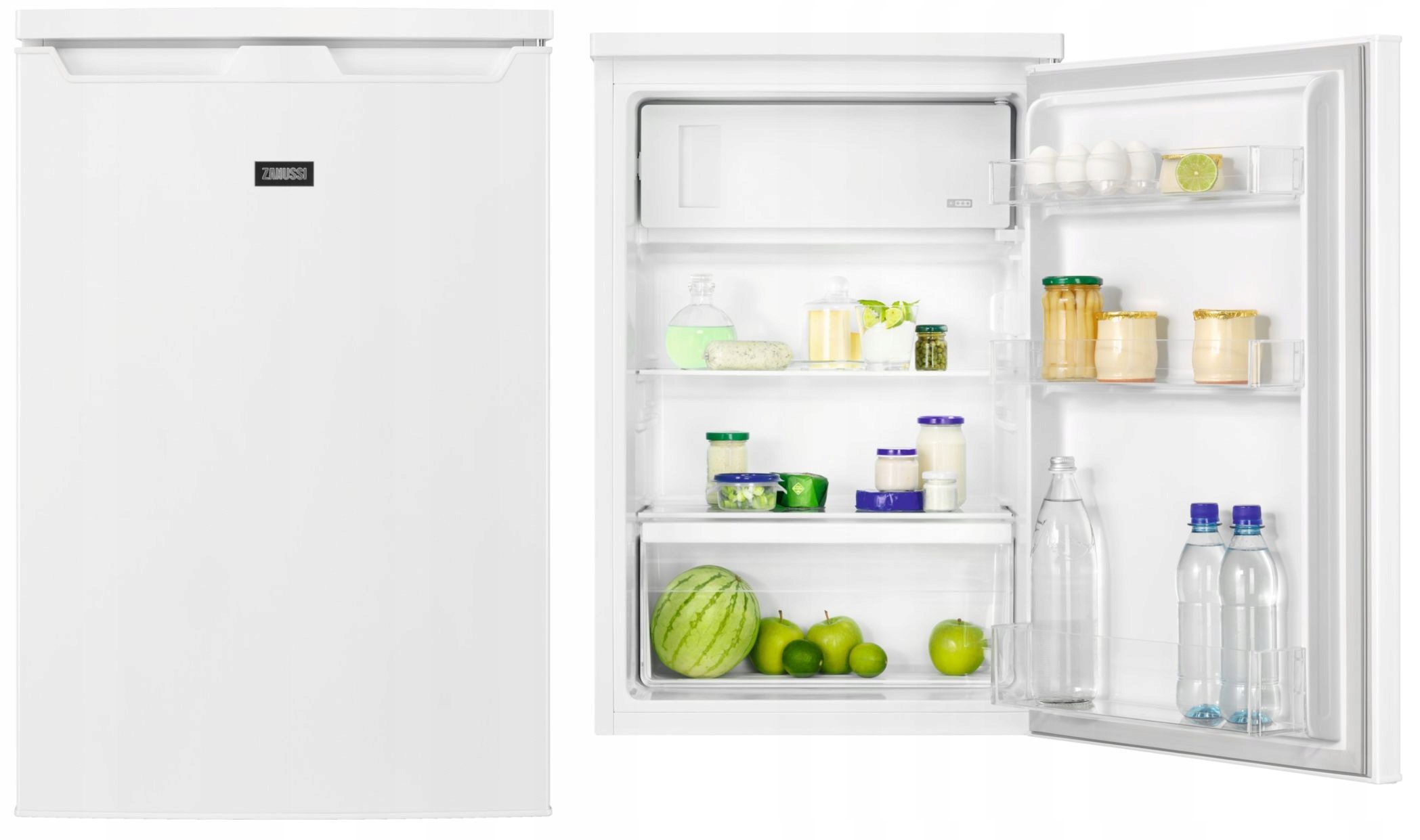 Malá chladnička ZANUSSI ZEAN11FW0 84cm 119l biely