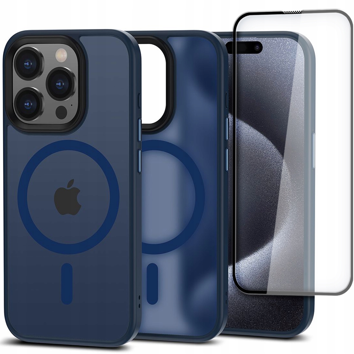 Chráňte zadnú časť telefónu Apple iPhone 15 Pro Magmat Magsafe tmavomodrú