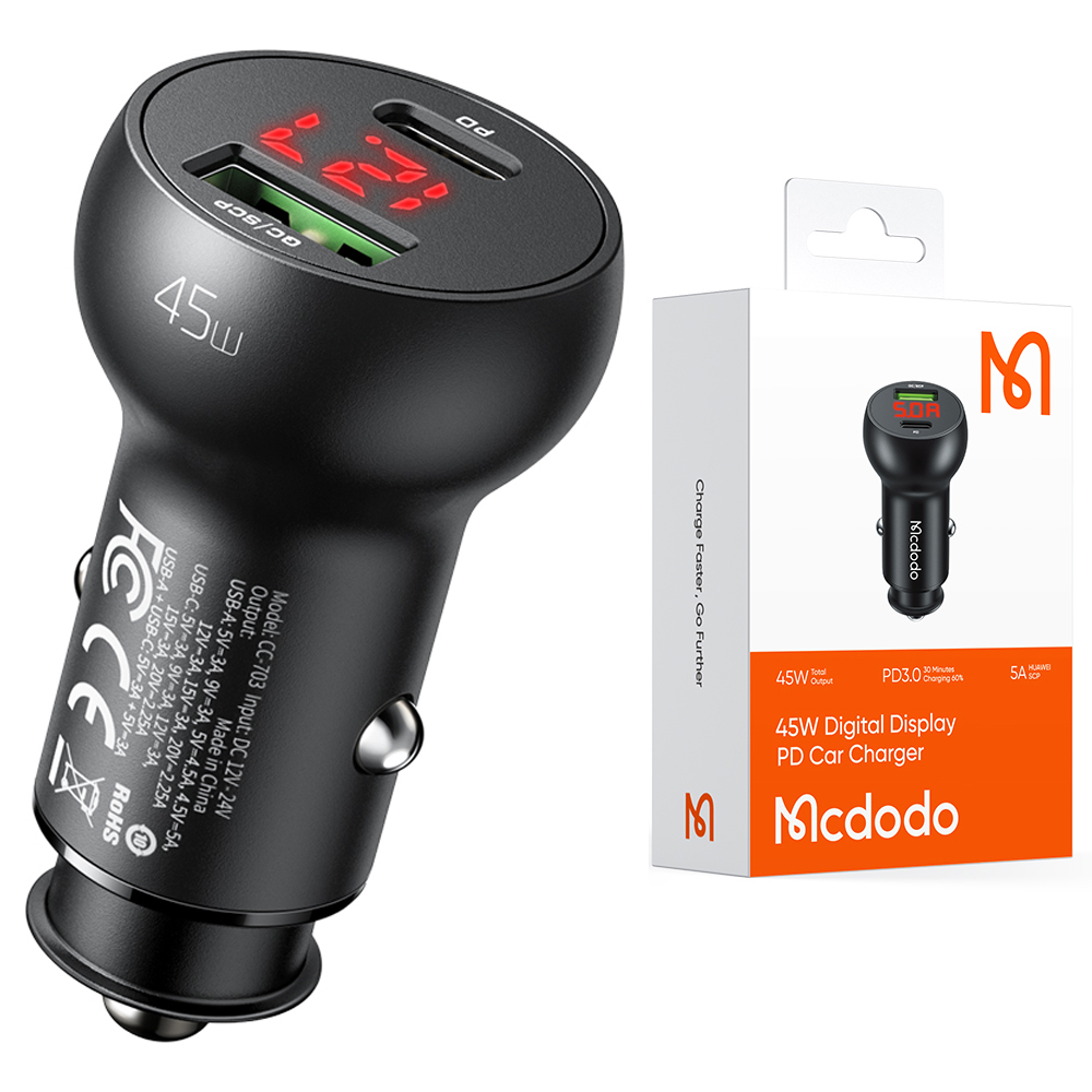 Autonabíjačka, USB typ C Mcdodo 5000 mA + 2 ďalšie produkty