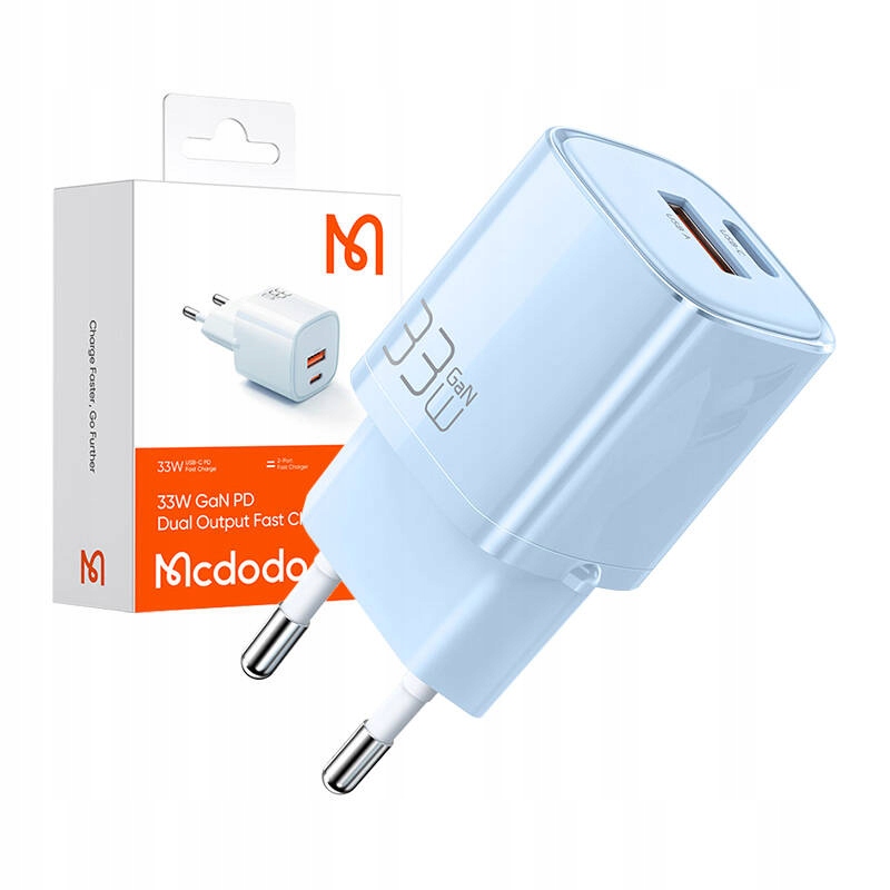 MCDODO NANO GaN FAST USB/USB-C PD NABÍJAČKA 33W