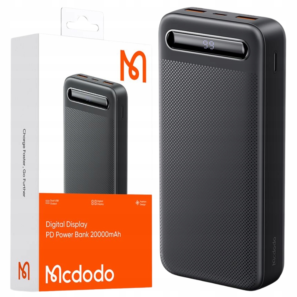 Powerbanka Mcdodo 20000 mAh čierna + 2 ďalšie produkty