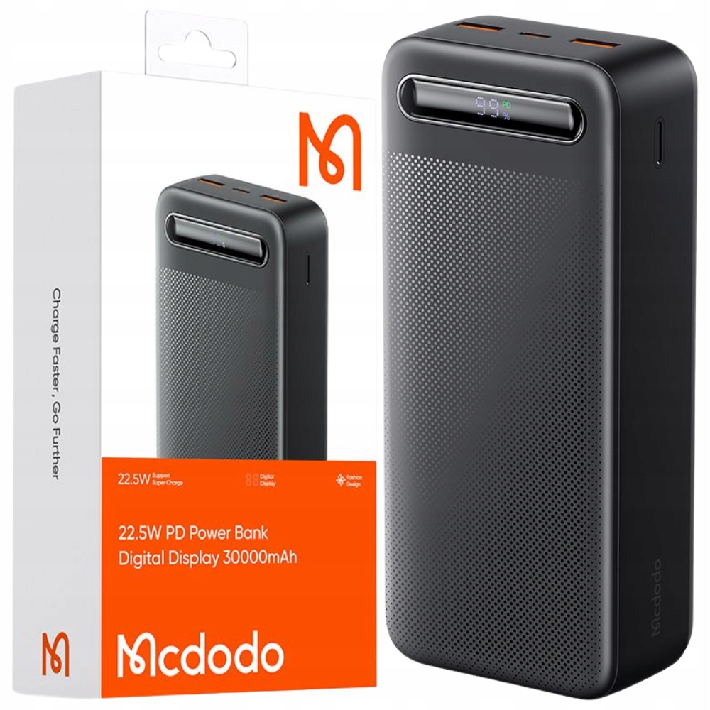 Powerbanka Mcdodo 30000 mAh čierna + 2 ďalšie produkty