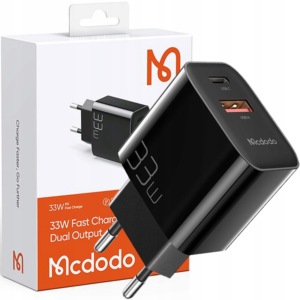 MCDODO FAST USB SIEŤOVÁ NABÍJAČKA USB-C PD 33W + 2 ďalšie produkty