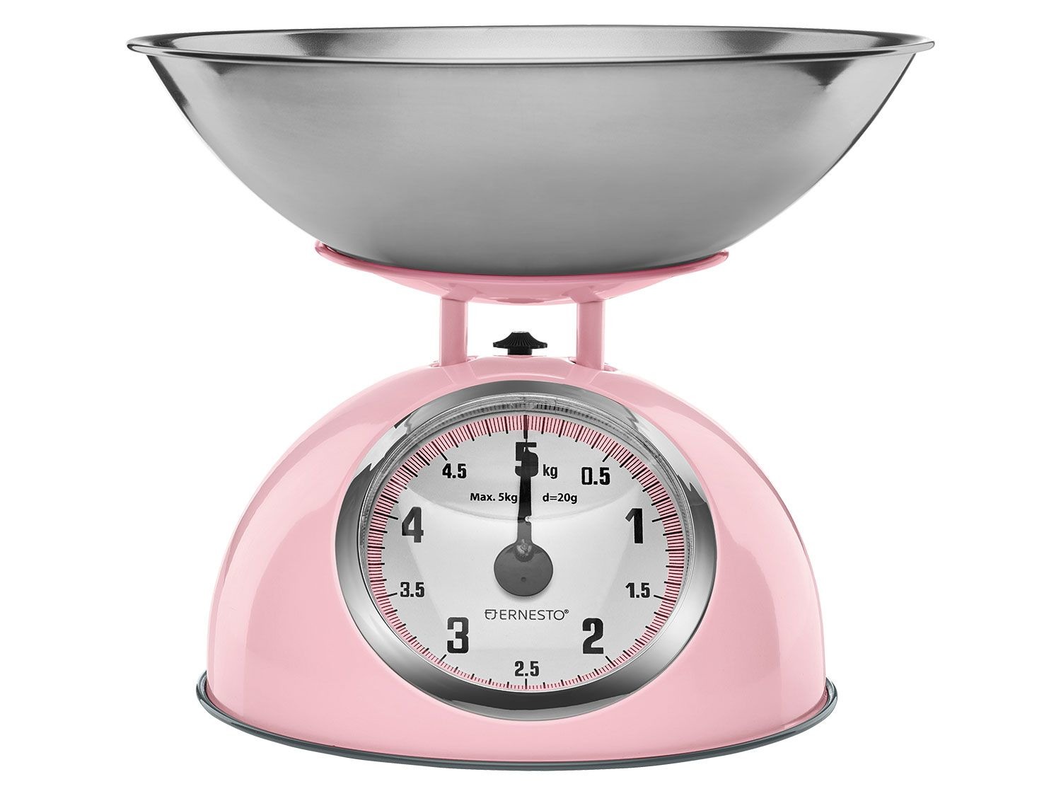 Kuchynská stupnica Ernesto vintage ružová 5 kg