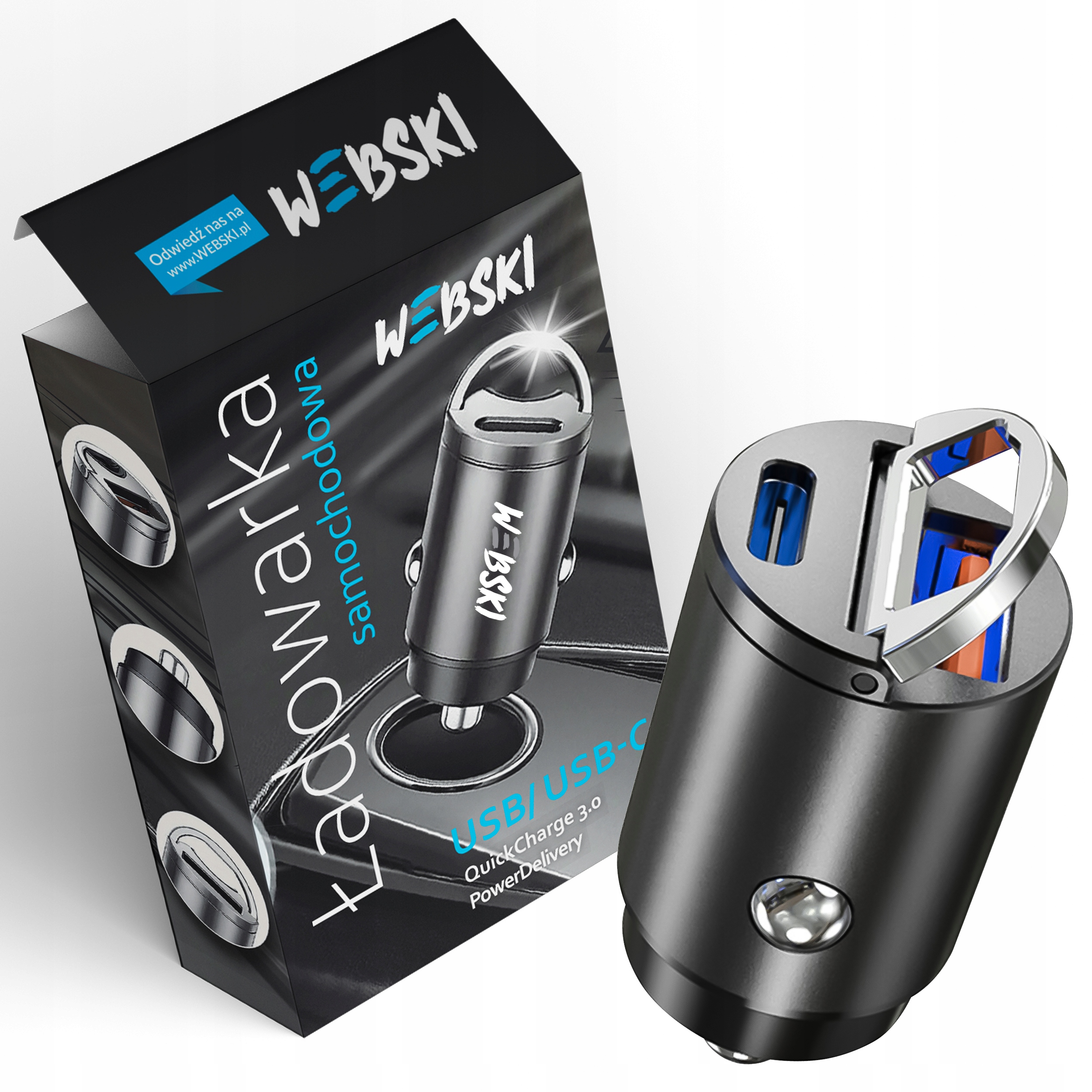 Nabíjačka do auta, USB 3.1 typ C, USB typ C Webski 5000 mA