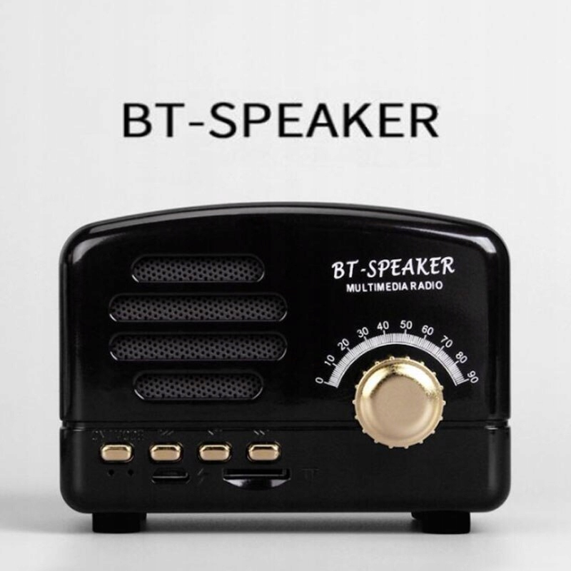 Mini prenosný retro rádiový manuálny prijímač AM FM