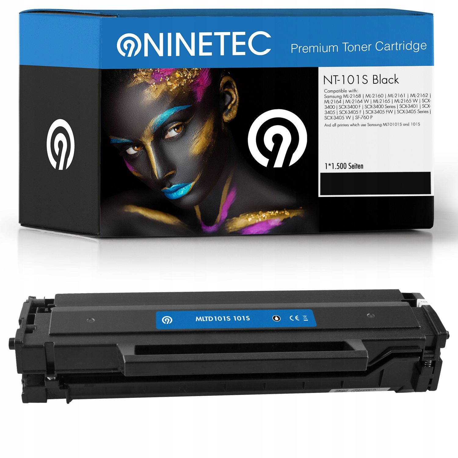 NINETEC toner pre Samsung ML2160-samsung-mlt-d101s-101s-mltd101s-d101 čierny (čierna)