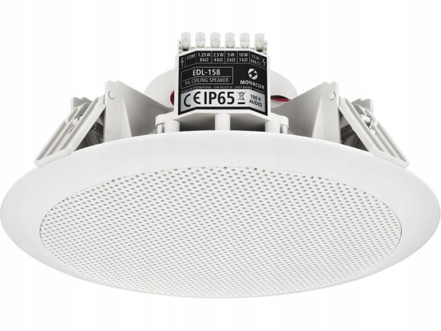 MONACOR EDL -158 - Stropný reproduktor 100 V 250 mm 15 W