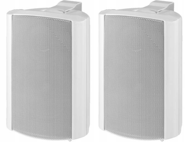 Sada bielych stĺpcov Monacor MKS-34/WS 30 W