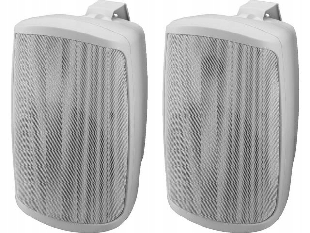 Sada bielych stĺpcov Monacor Wall-06st/WS 60 W