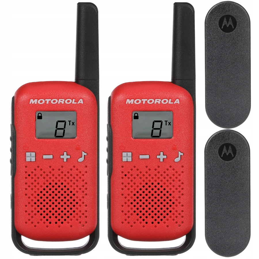 Motorola T42 červené vysielačky, 2 kusy