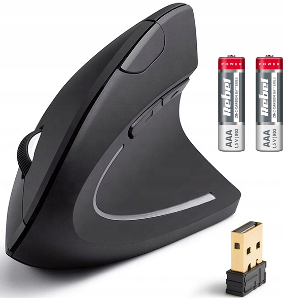 Bezdrôtová myš Nexo VERTIKÁLNA BEZDRÔTOVÁ ERGONOMICKÁ MYŠ optický senzor