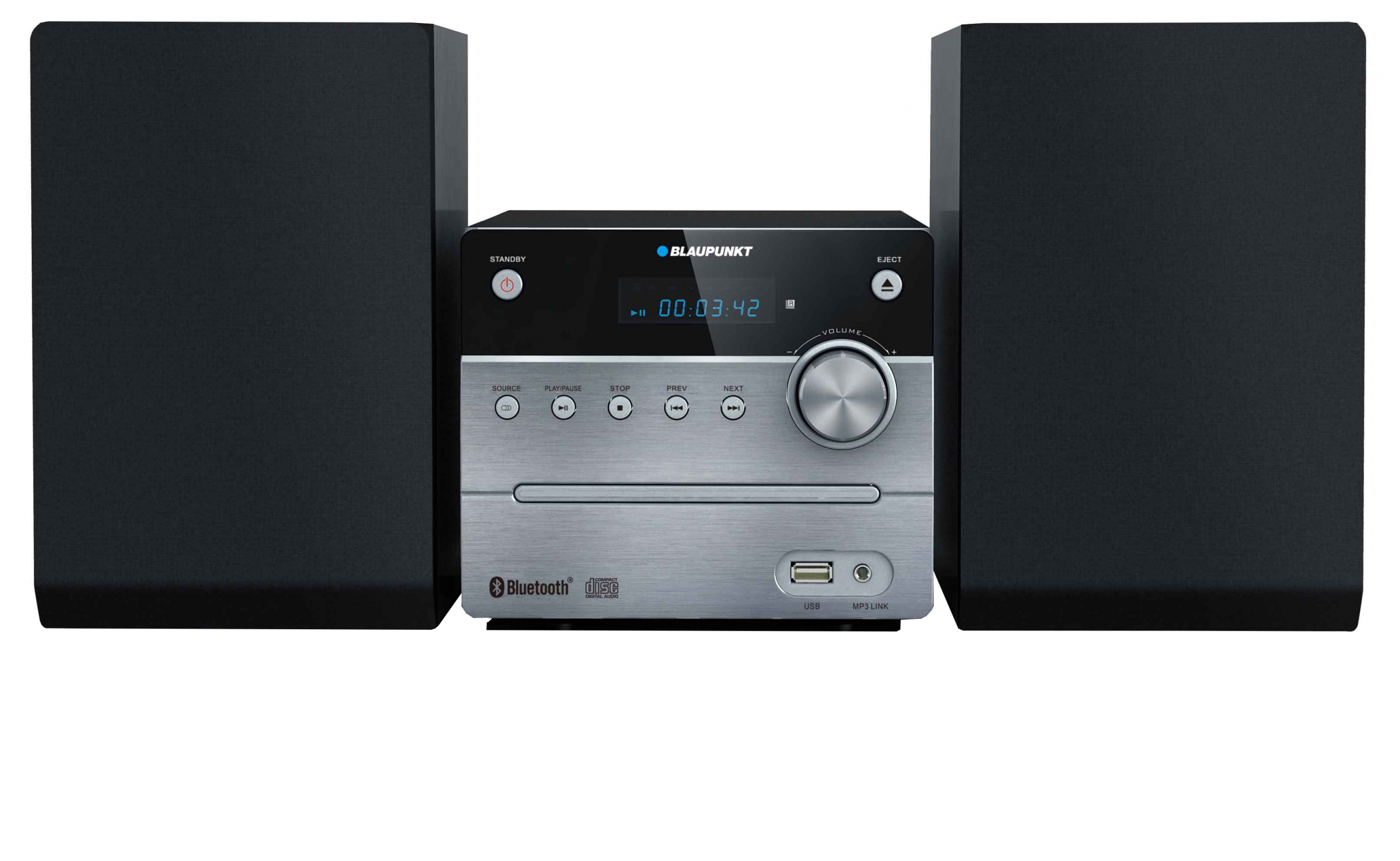 Blaupunkt MS12BT Bluetooth mikrosystém strieborný a čierny