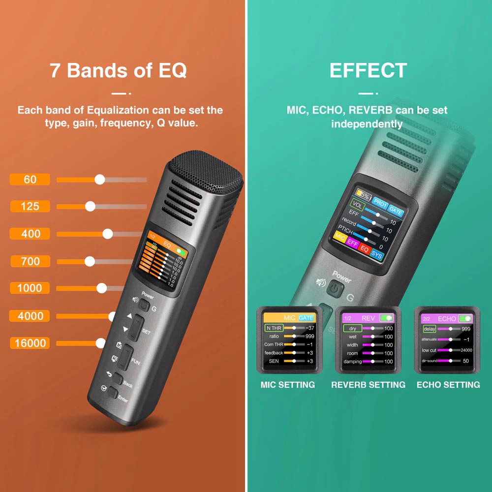 Multi mikrofónne efekty USB Predvoľby smartphone NOVINKA!