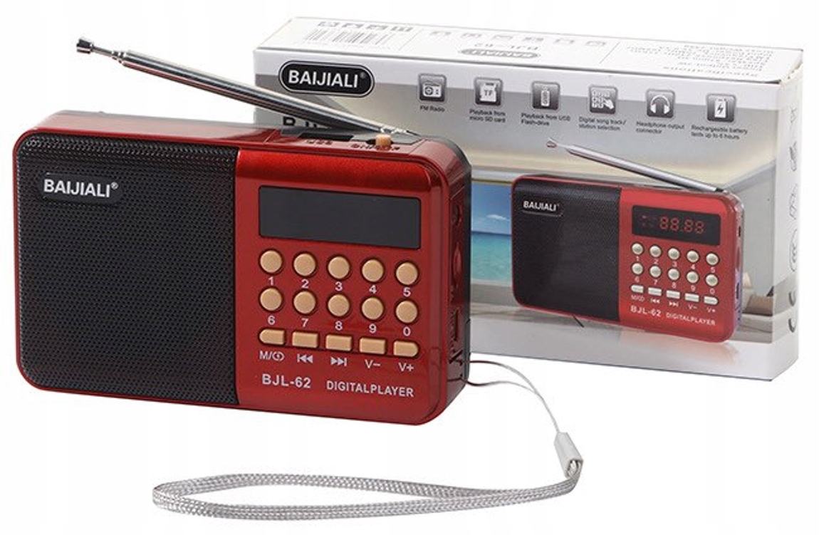 Rádio na batérie AM, FM JOC H033UR