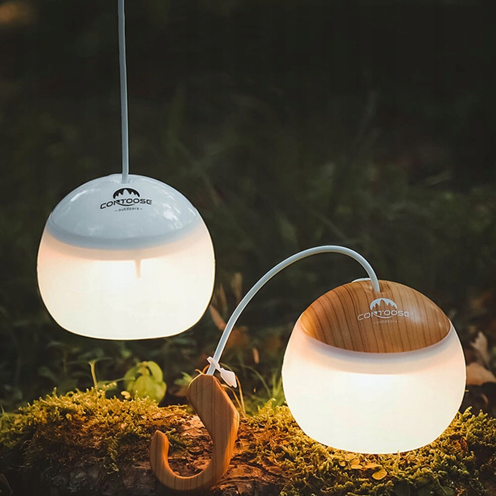 Mini retro kemping Lantern USB obnoviteľné Haning