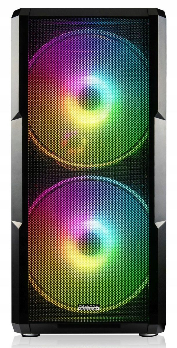 Púzdro MODECOM VOLCANO AMIRANI ARGB Black, Midi Tower, čierna