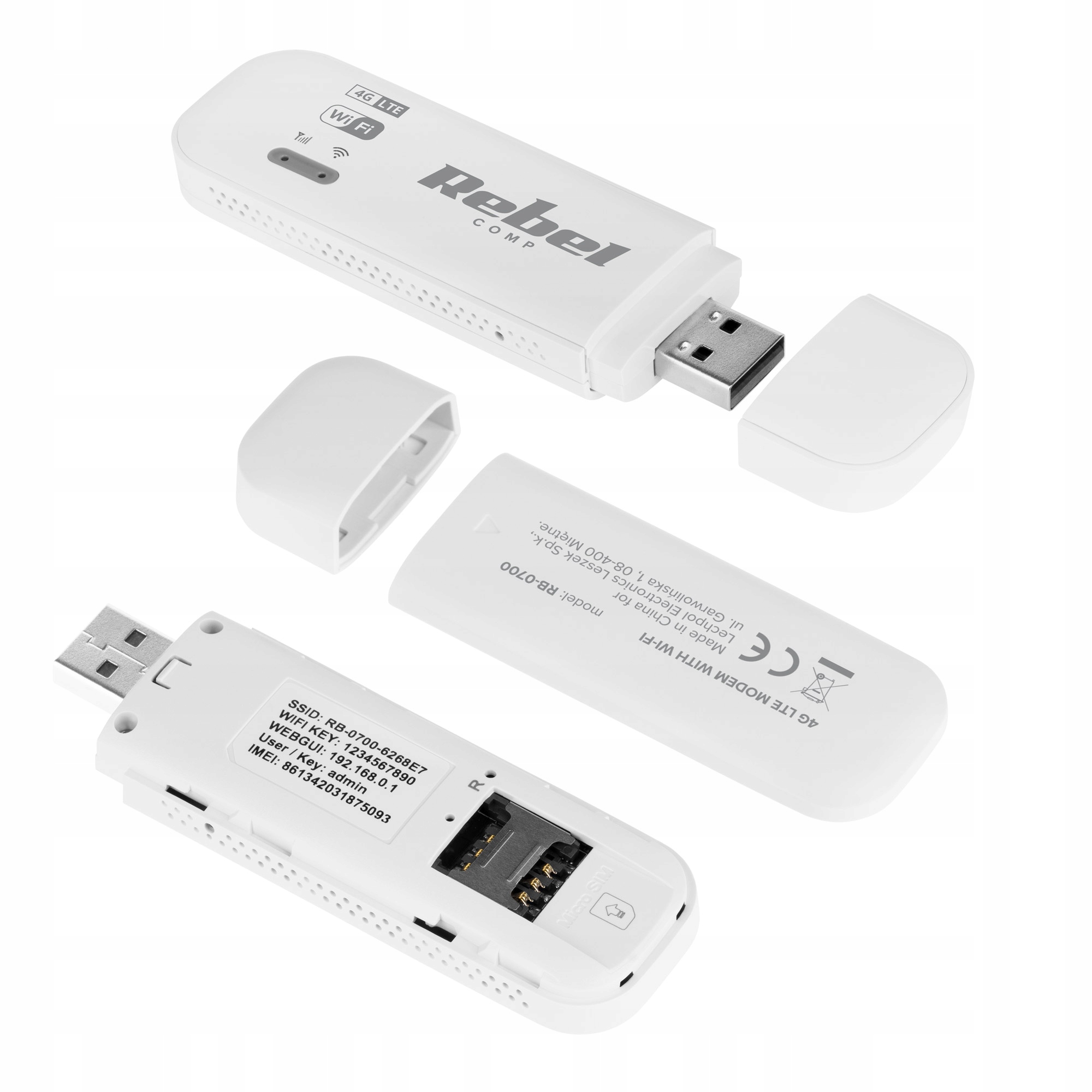Modem USB 4G LTE Rebel RB-0700