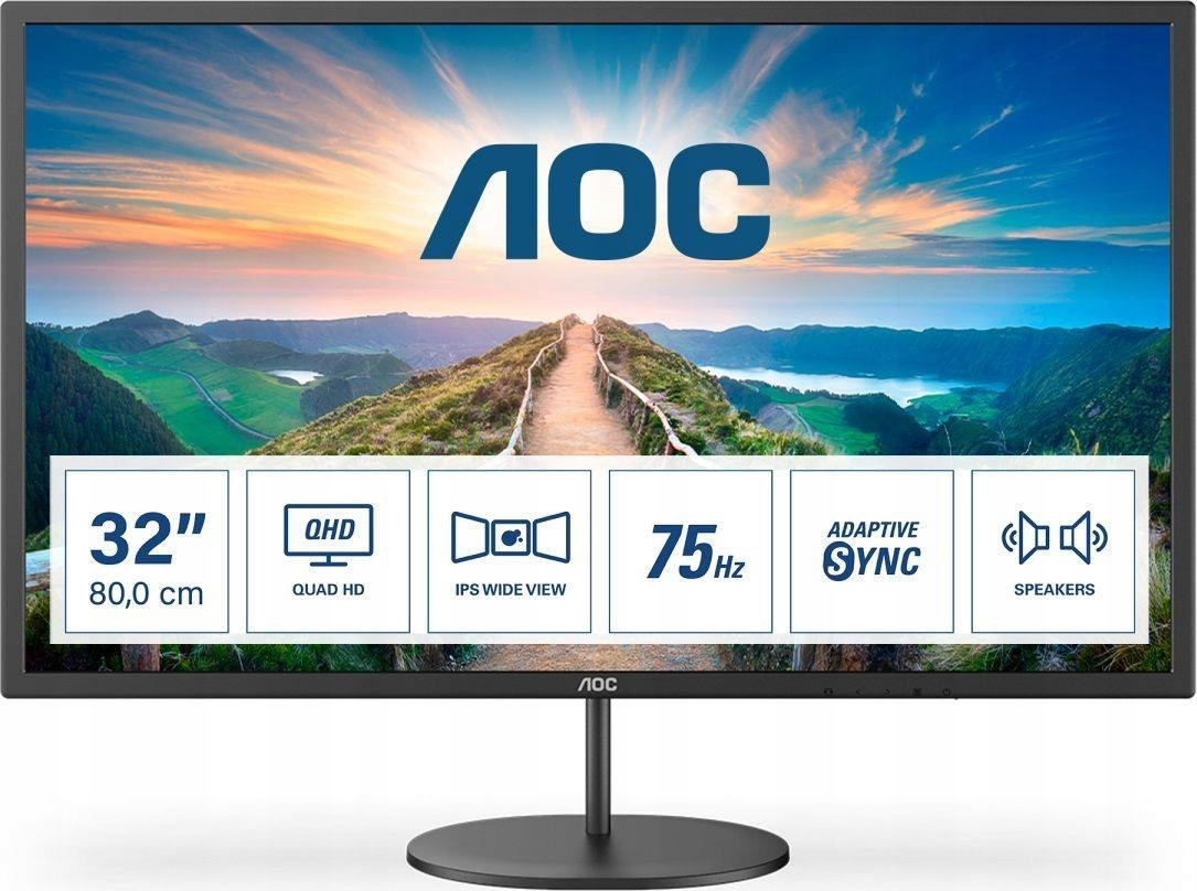MONITOR AOC LED 31.5 Q32V4 2560 x 1440 px IPS / PLS