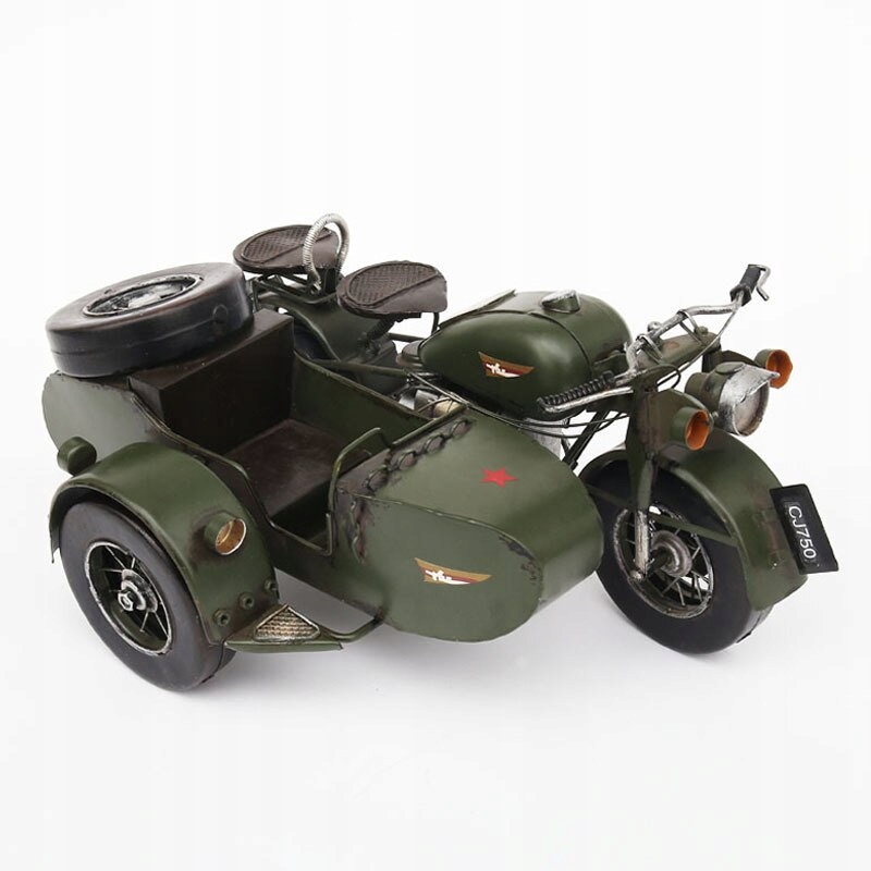 Motocykelový model retro motora figuríny železo