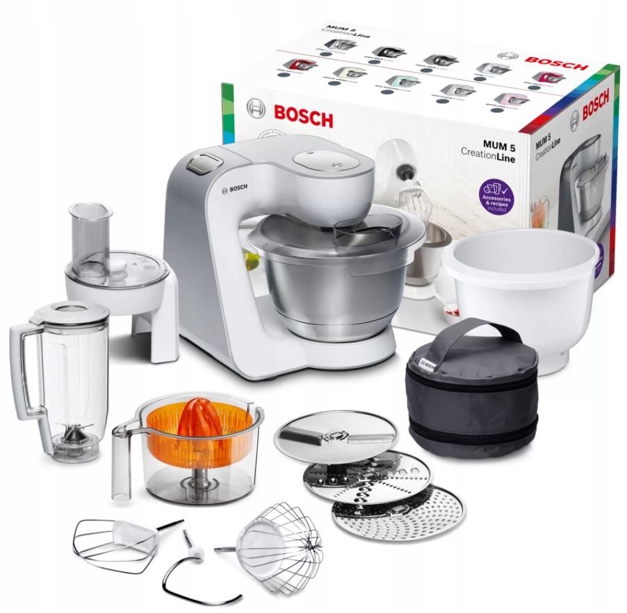 Kuchynský robot Bosch MUM5 CreationLine MUM58243 1000 W biely