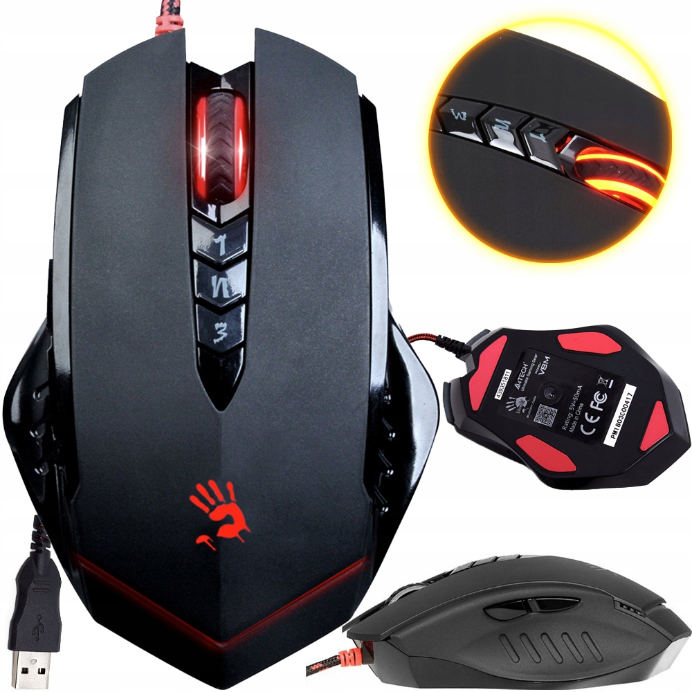 A4Tech V8m drôtová myš s optickým senzorom