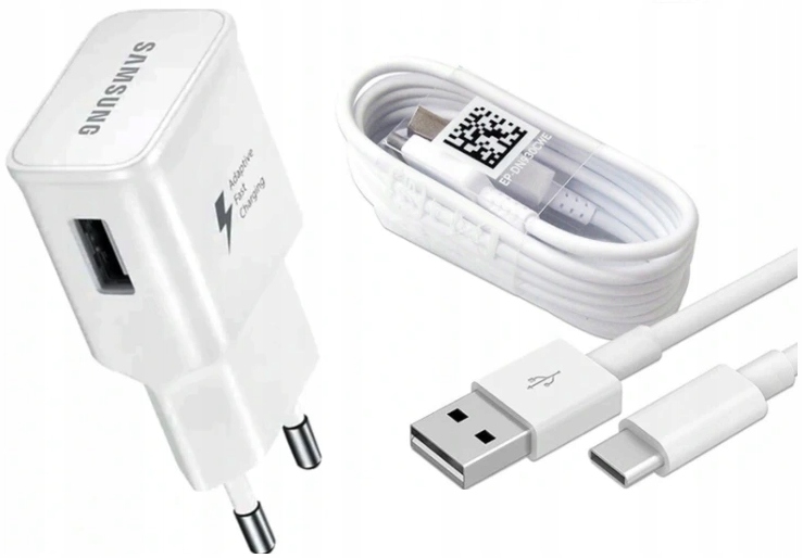Samsung USB 2000 mA 5 V nástenná nabíjačka, biela, s káblom