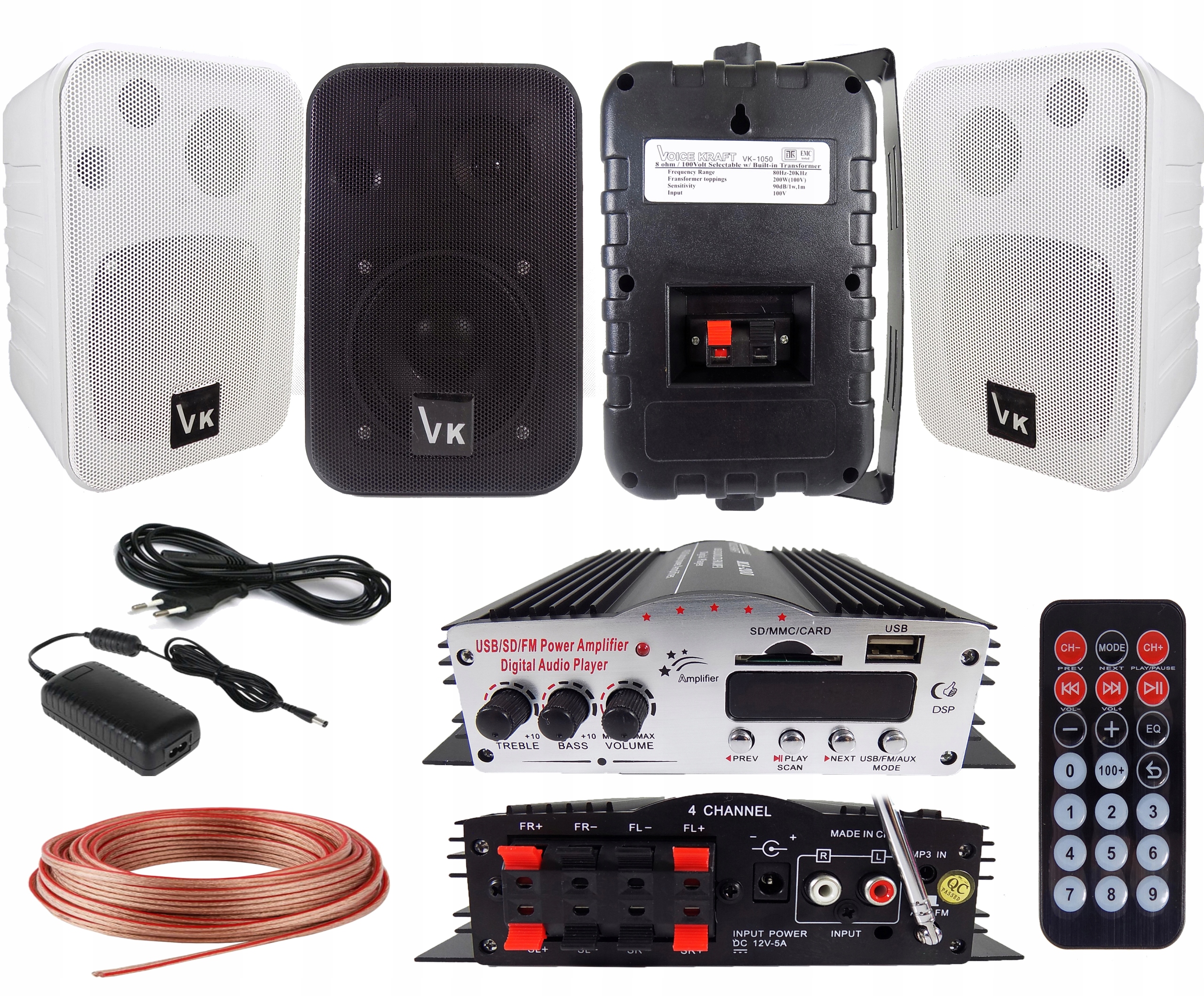 VK 1050 Voice Kraft 1050 BL 120 reproduktor v čiernej farbe