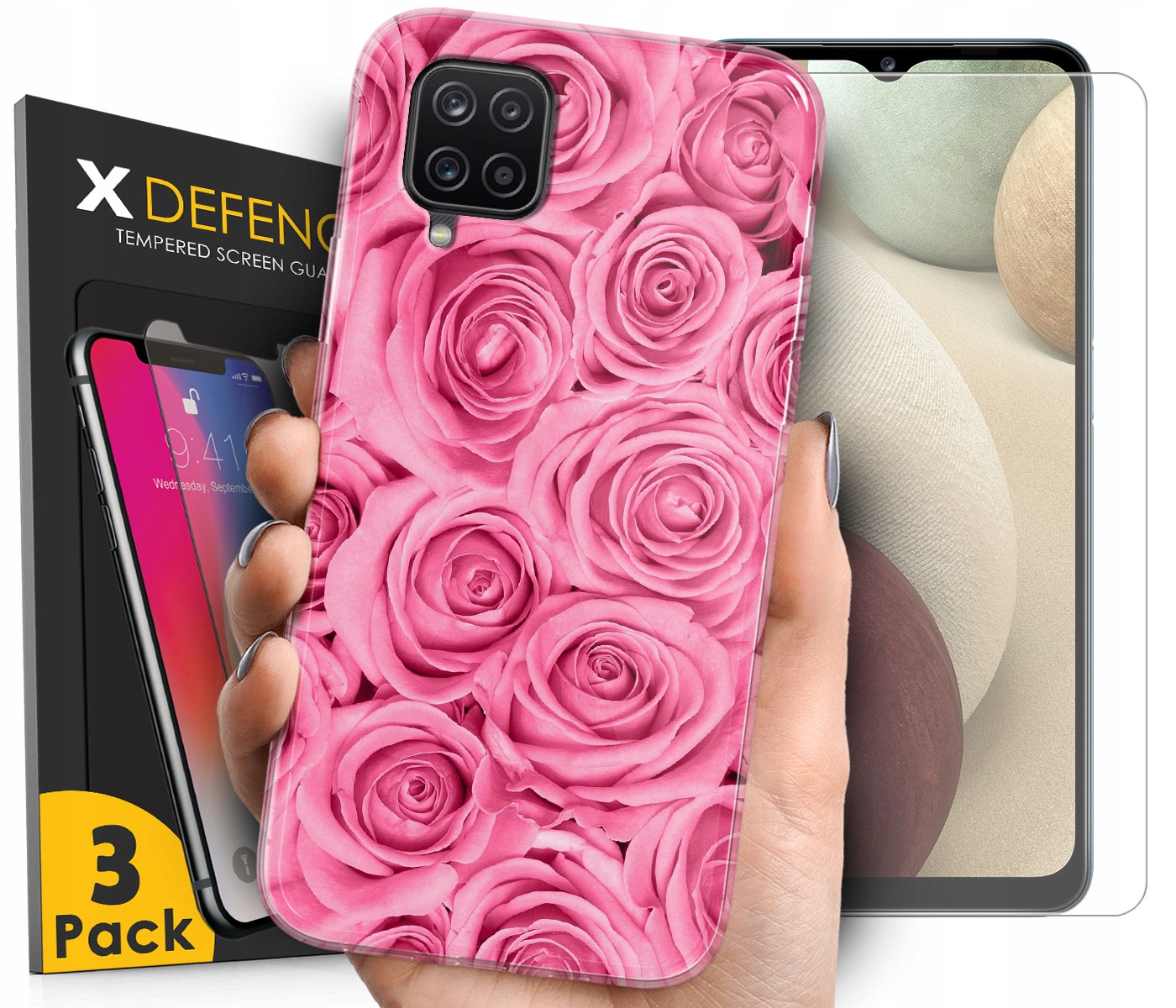 Samsung Back for Galaxy A12 Mramor Roses viacfarebná Najvyššia
