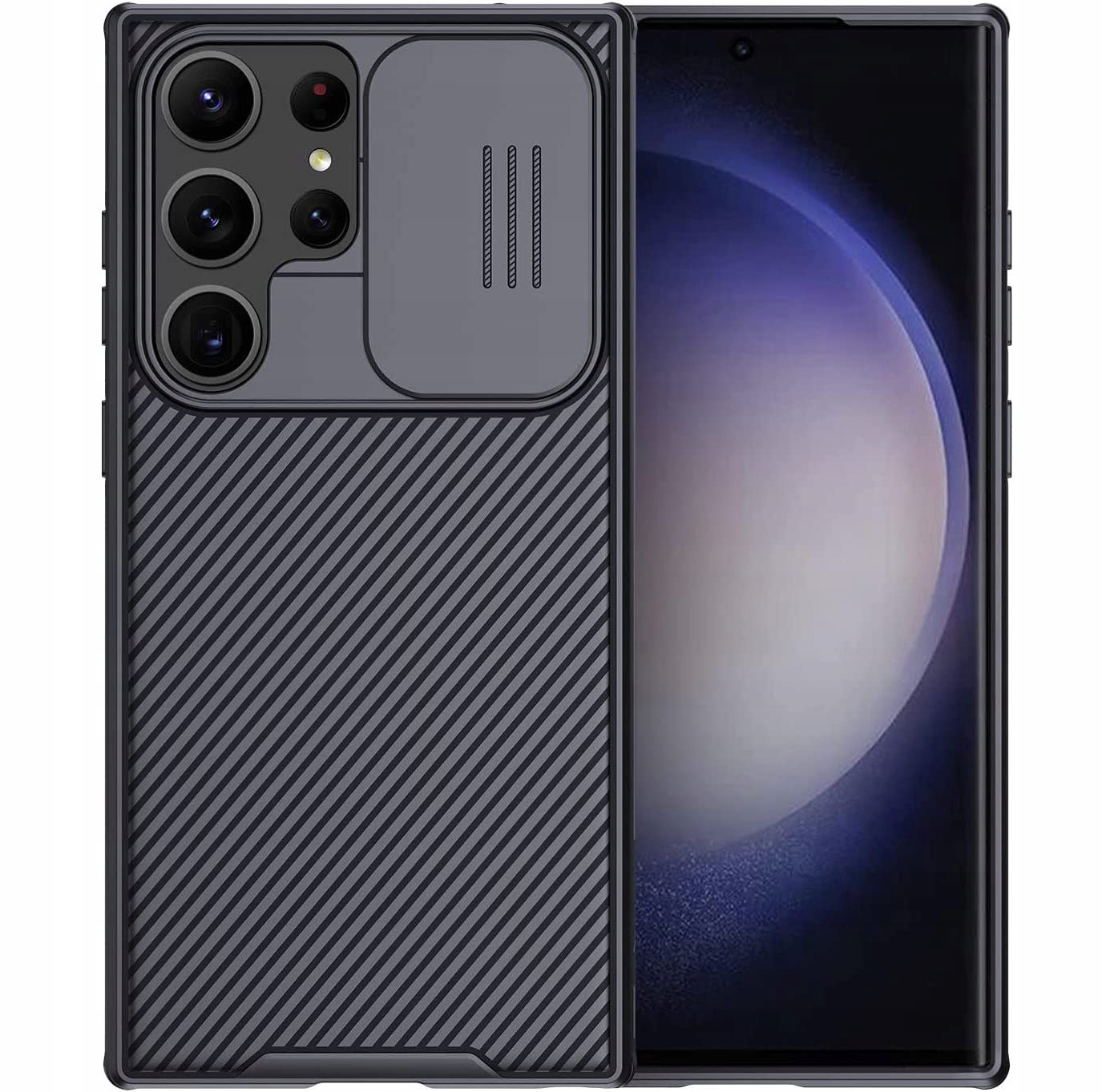 Zadné strany Nillkin pre Samsung Galaxy S23 ULTRA CamShield Case čierne