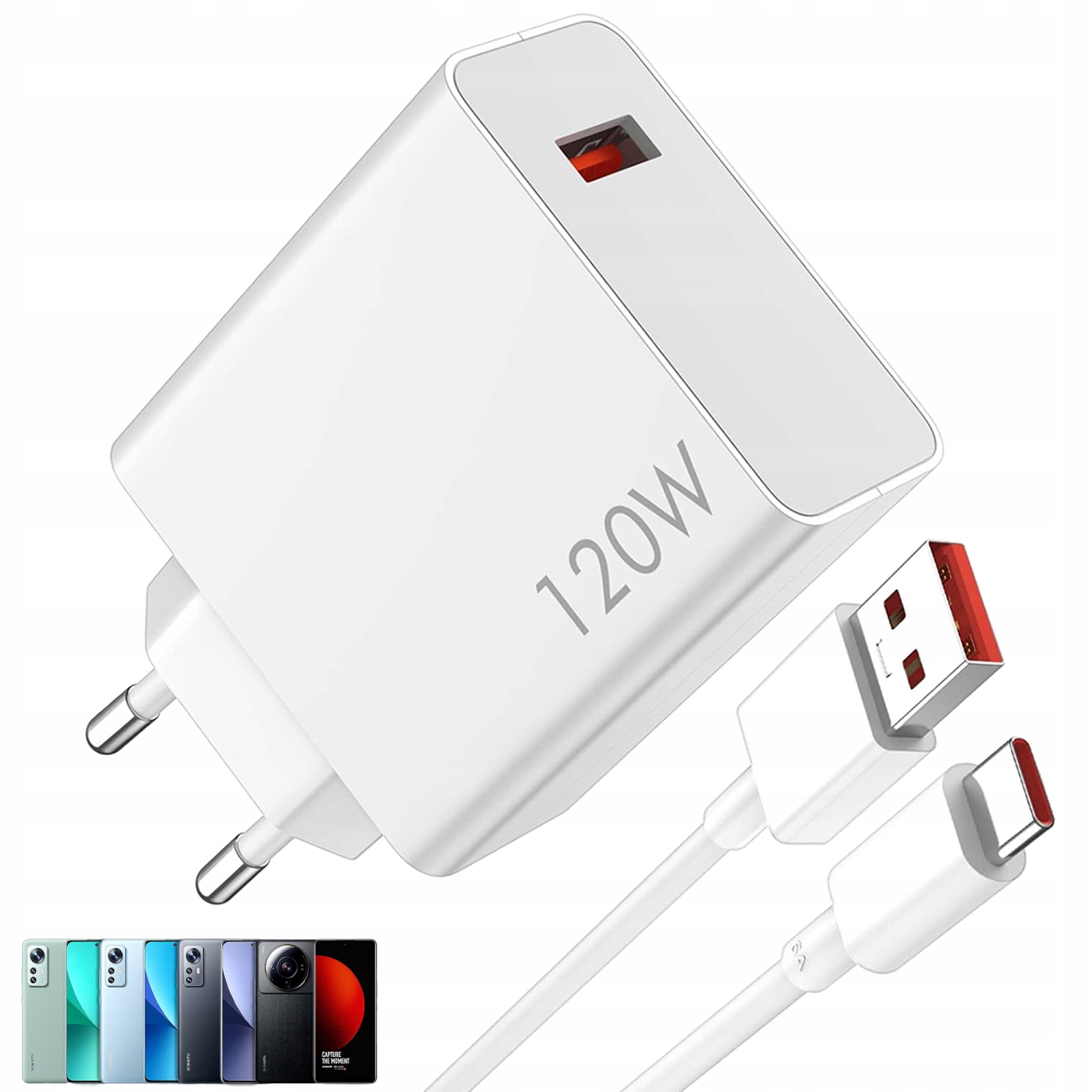 Xiaomi 120W Mi Turbo Charge USB C nabíjačka + kábel
