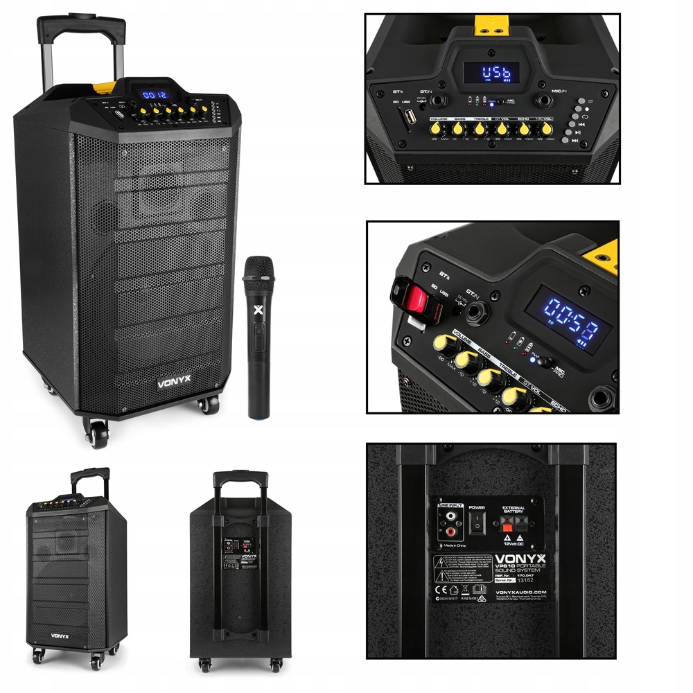 VYX VPS10 100 W Čierny stĺpec
