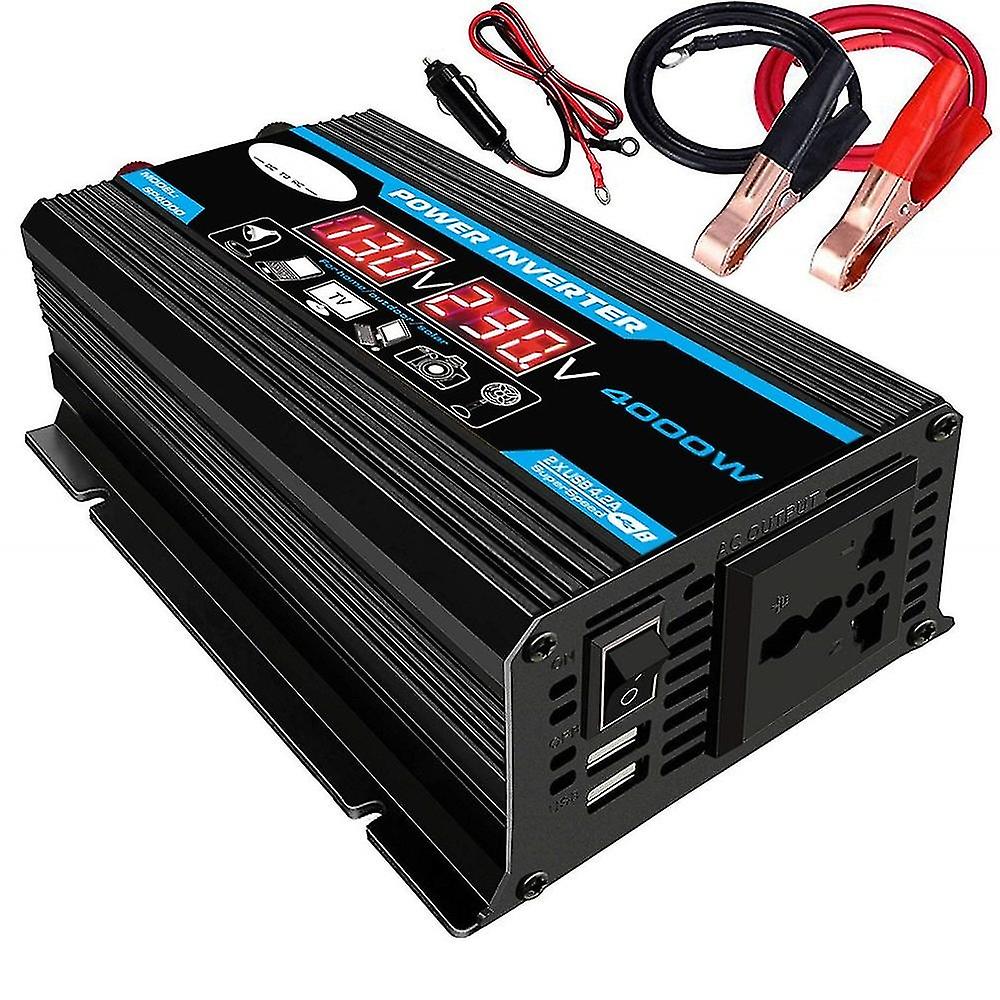 Nový 4000W 12V 220V/110 V LED invertor AC AC CAR