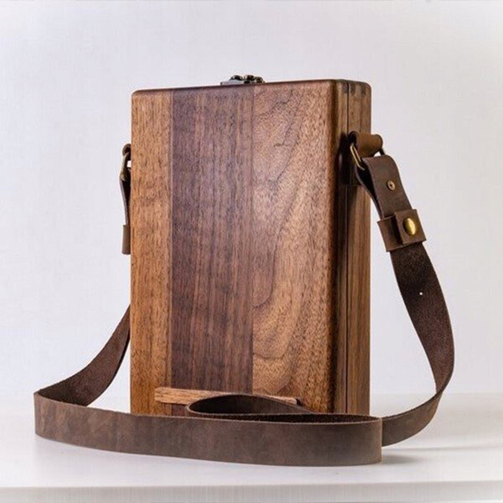 Noví spisovatelia Messenger Wood Box Retro Trend