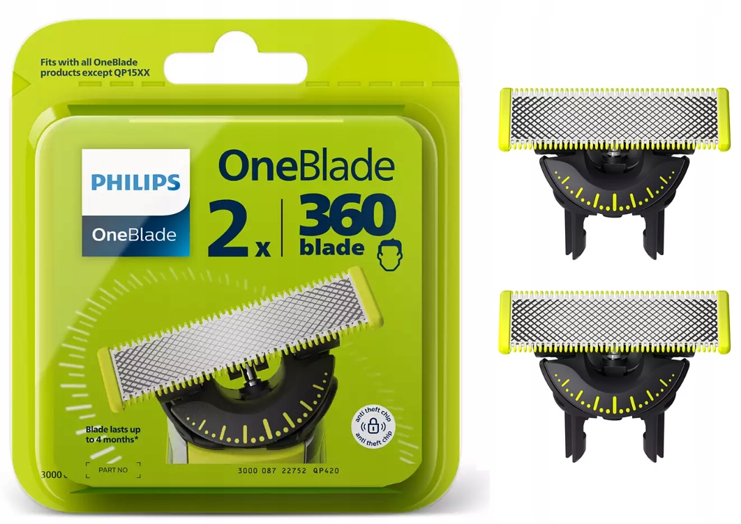 Čepele Philips OneBlade 360 QP420/50 2 kusy