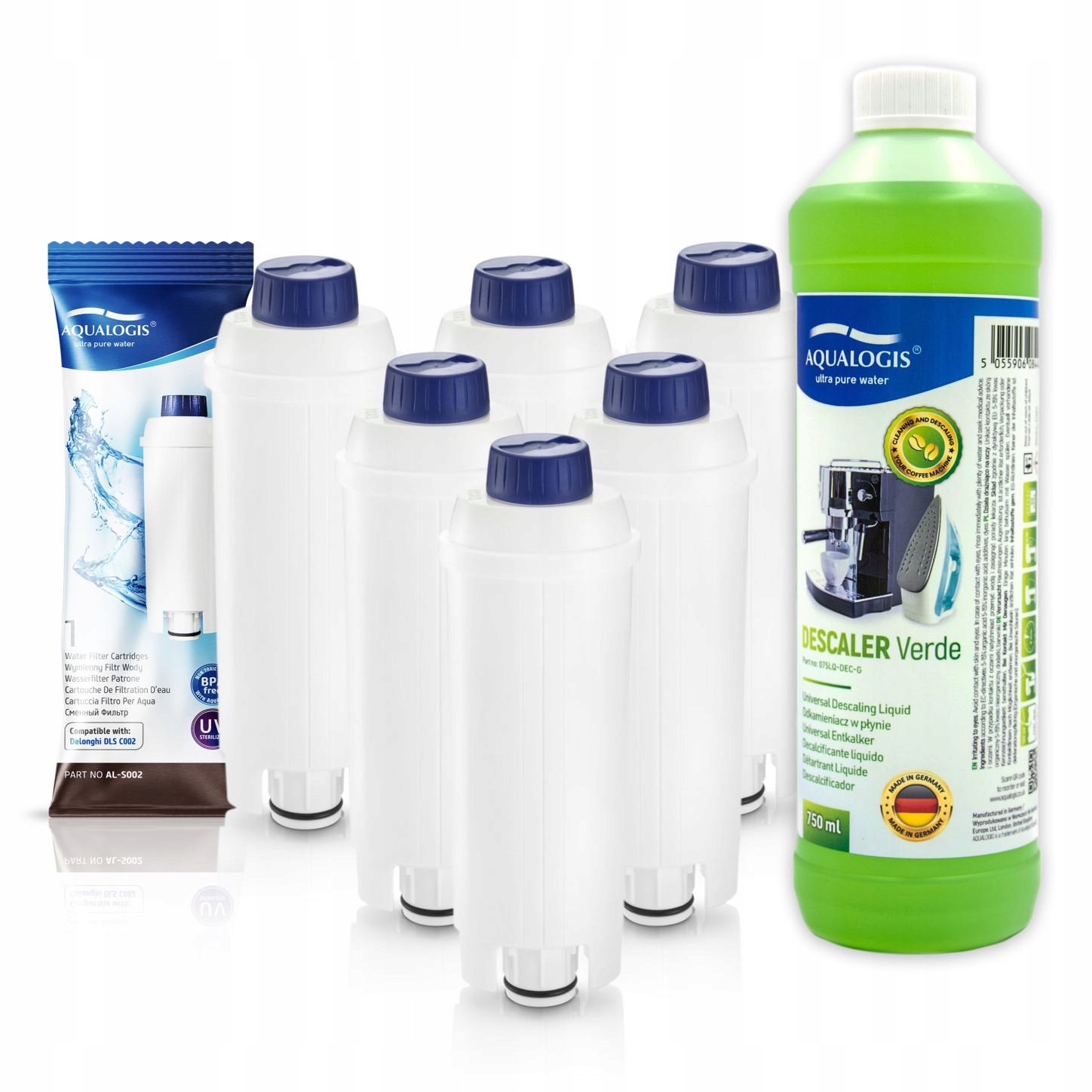Aqualogis Set pre filter DeLonghi 6X + 1 Dizajnér 750 ml