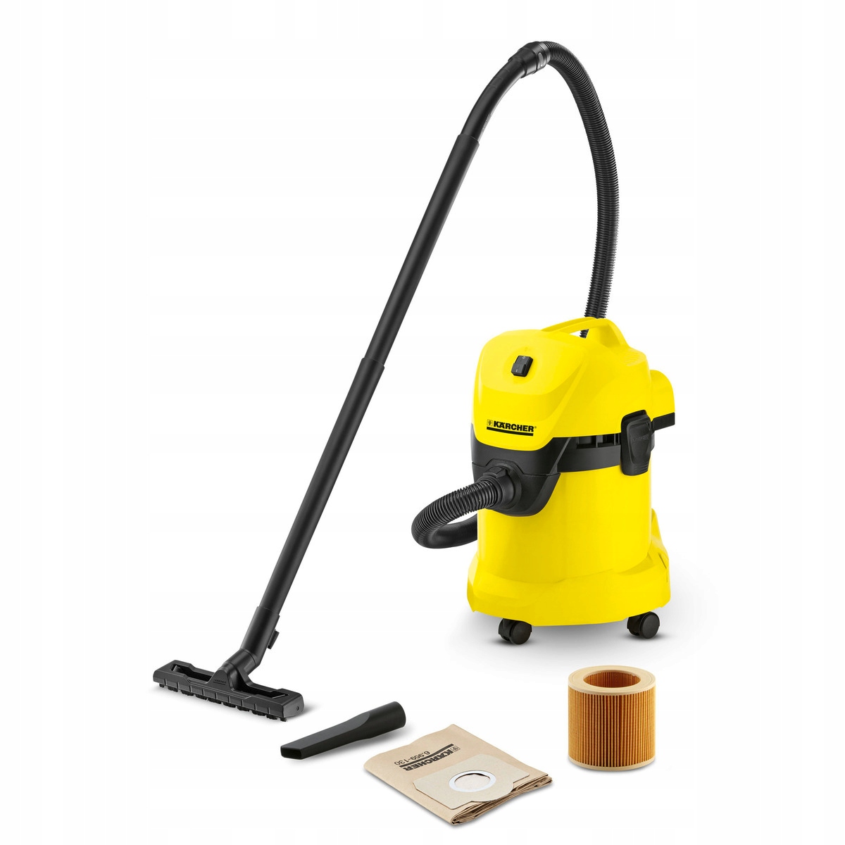 Vodný vysávač Kärcher WD3 1400 W žltá/zlato