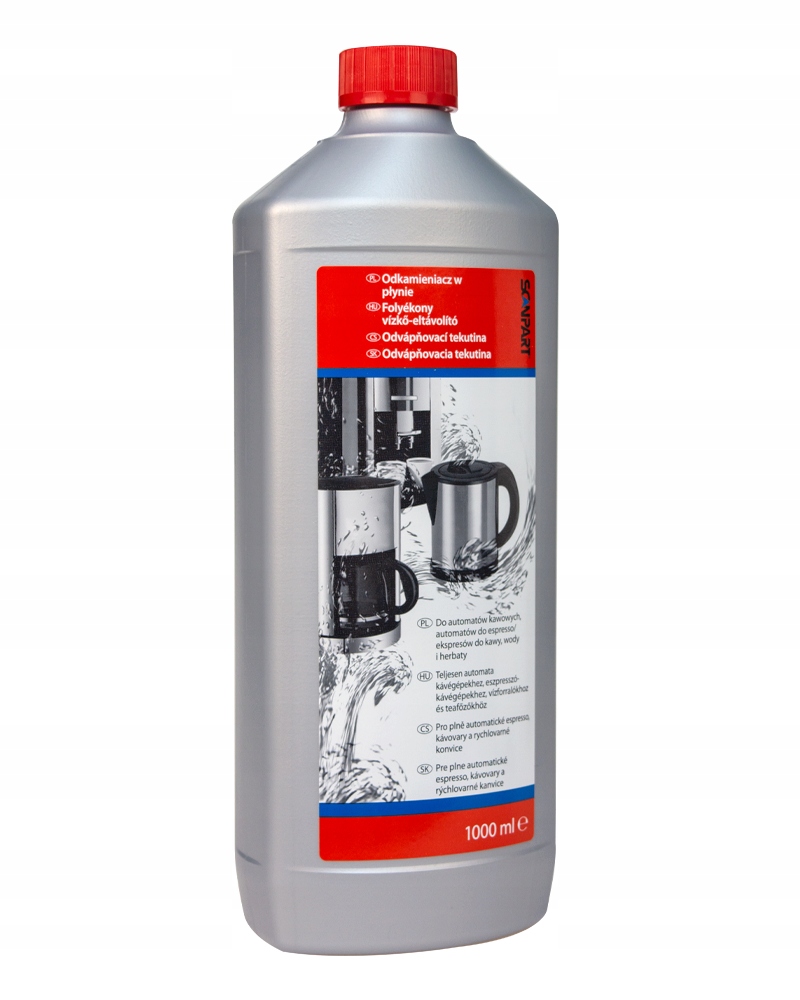 Tekutý odstraňovač vodného kameňa pre kávovary SCANPART, odstraňovač vodného kameňa 1 liter 1 l