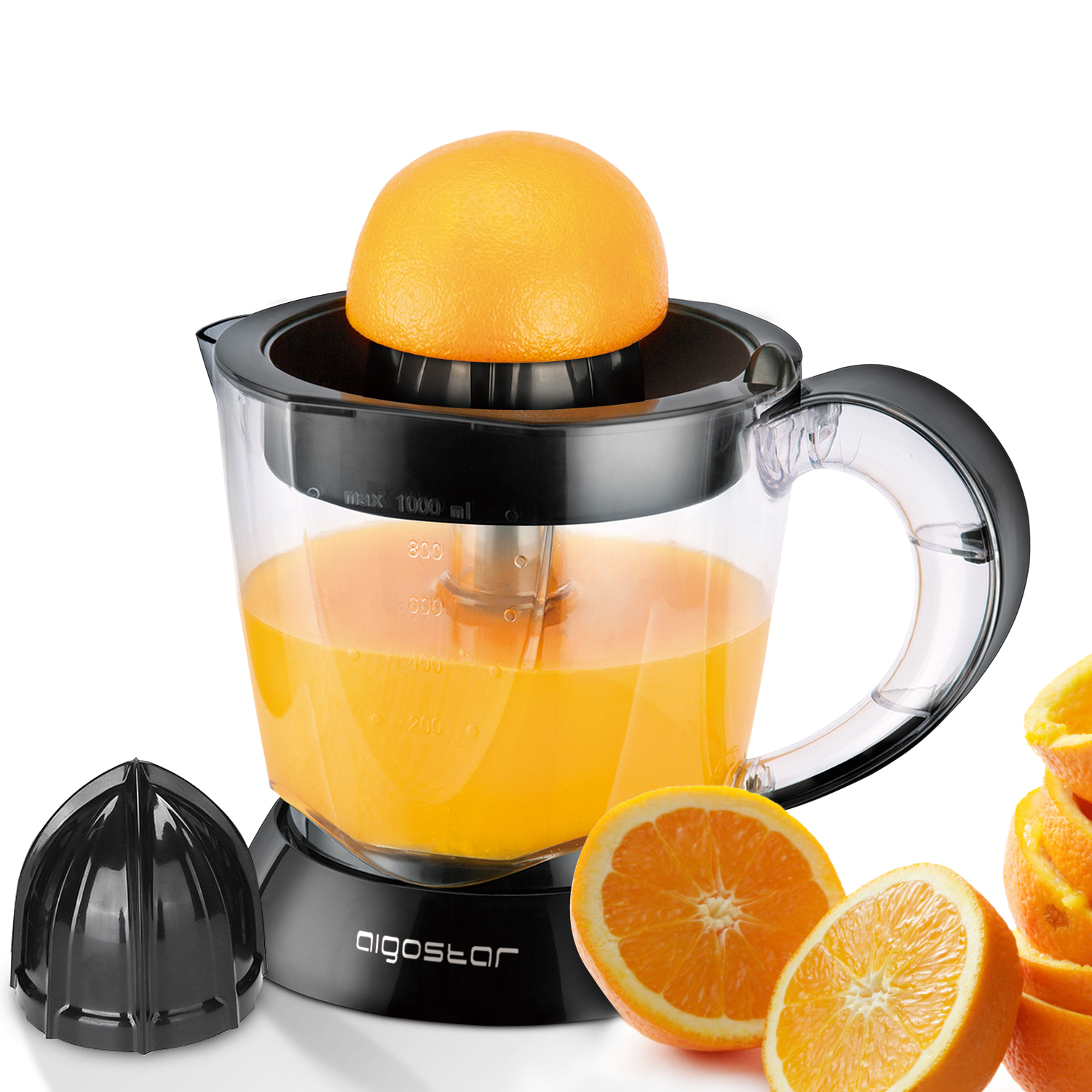 Aigostar Thomas 44297 odšťavovač citrusov čierny 40 W